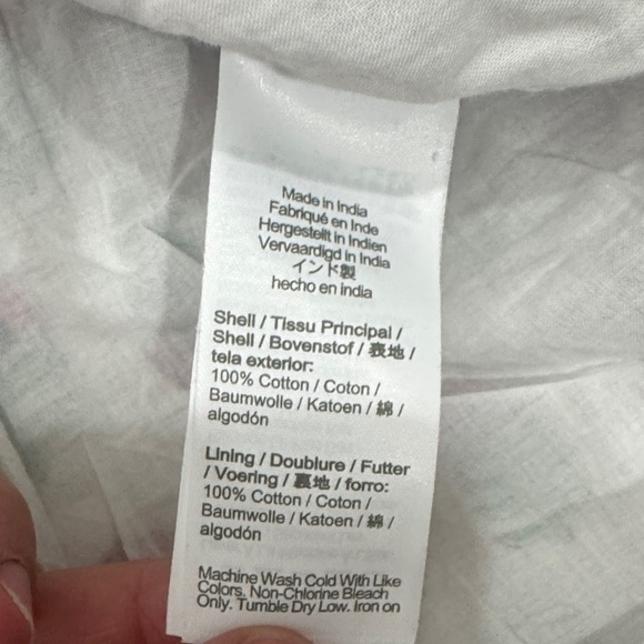 J. Crew Smocked Tiered Pink and Green Leaf Elastic Band Mini Skirt - Picture 6 of 6